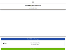 Tablet Screenshot of chinakitchenhampton.com